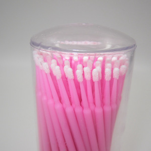 disposable pink micro applicator brush for false eyelashes