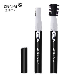 Double Blade Design Lady Electric Eyebrow Trimmer, adjustable knife head for man &woman. Remove axillary hair, leg hair