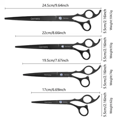 Four Sizes Scissor Black Professional Hairdresser Beauty Products Beauty Instrument