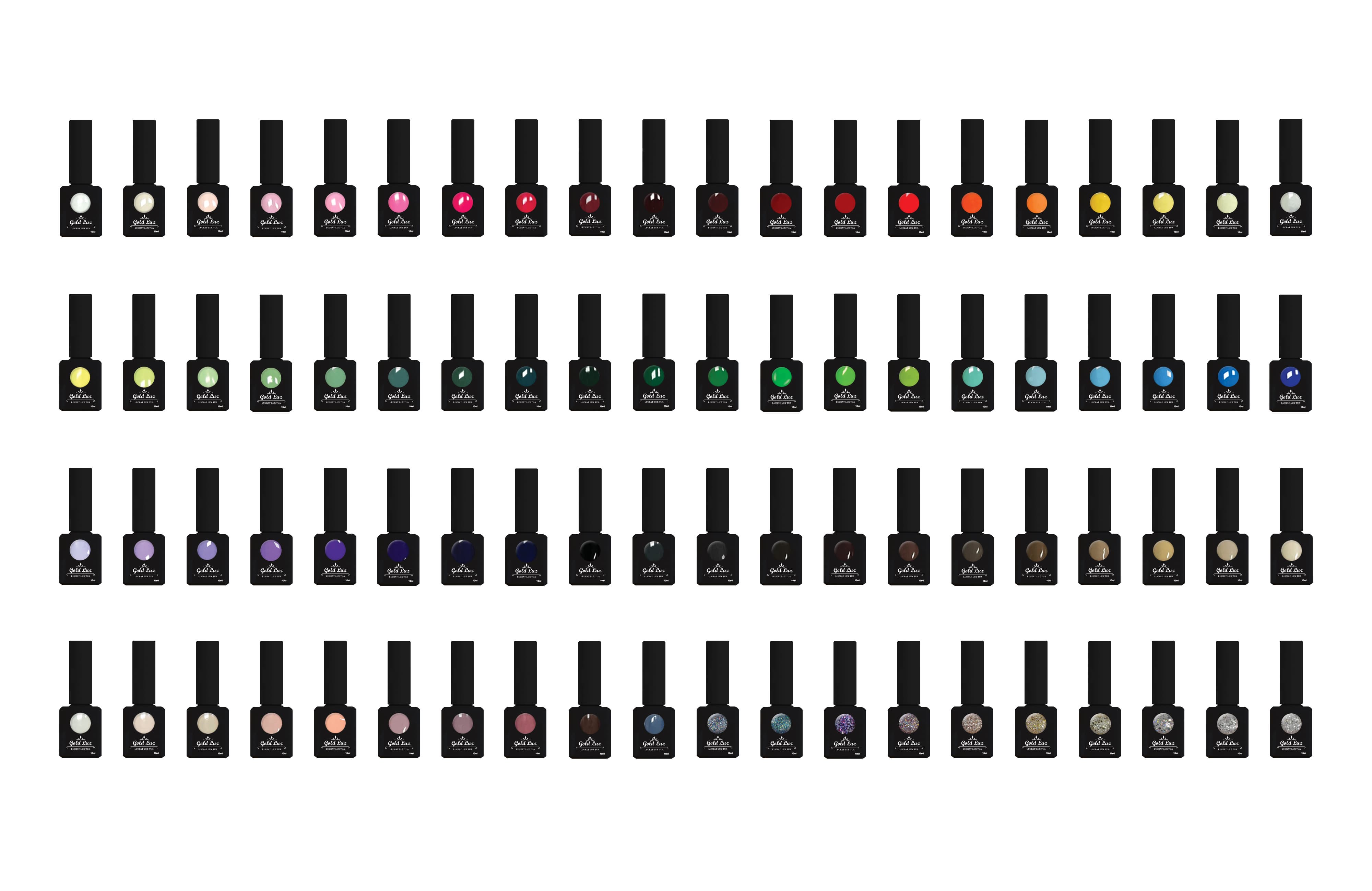 Goldluz Focus On Color Gel Nail Polish set, Soak Off Gel Nail Set Manicure Tools Nail Gel Kit.