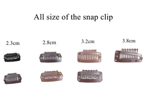 hair snap wigs clips for machine weft hair extension clip professional salon accessories