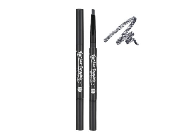 (Holika Holika) Wonder Drawing 24hr Auto Eyebrow 01 Grey Black