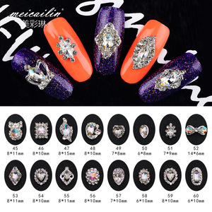 Hot Sell Alloy Crystal Rhinestone Nail Art Design AR01-AR156