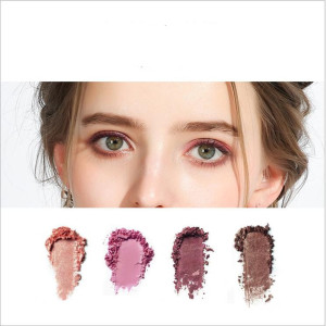 Hot Selling Portable Transparent lid matte shimmer 12 color Eyeshadow Palette