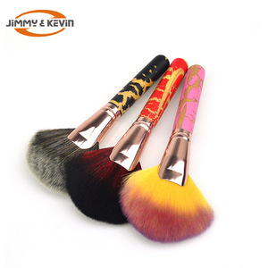 JIMMY&KEVIN Patterned  Handle Soft Hair Makeup  Brush Set Makeup Blush Brush