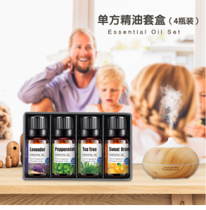 Lavender Pepermint Green tea Orange Lemongrass Eucalyptus 100% Pure Essential oils gift set Aromatherapy Oil