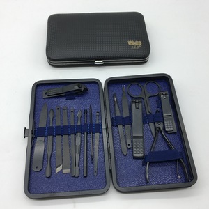 Nail Art kits Stainless Steel manicure set 16pcs Nail Pedicure Tools
