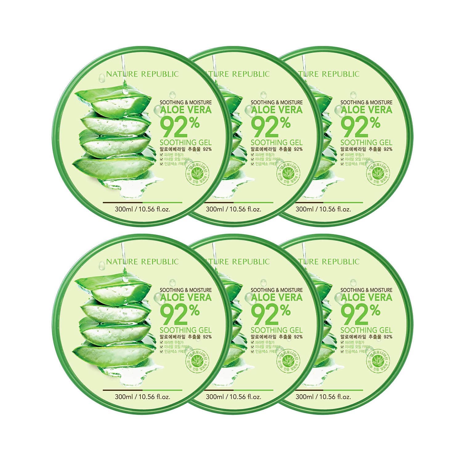 Nature Republic. Soothing &amp; Moisture Aloe Vera 92% Soothing Gel. Korean Cosmetics Wholesale 