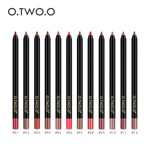 O.TWO.O 12 Color Lip Pen Long Lasting Smooth Matte Lip Liner