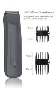 Personal Cordless Waterproof Groin Hair Trimmer Safety Electric Mens Body Hair Trimmer Cut Shaving Machine