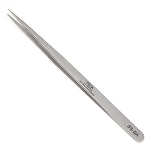 Professional Precision Stainless Steel Pointed  Slanted Tweezers for eyelash extension ,mobile repairing