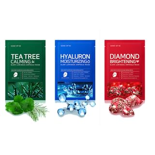 (SOME BY MI) HYALURON MOISTURIZING GLOW LUMINOUS AMPOULE MASK