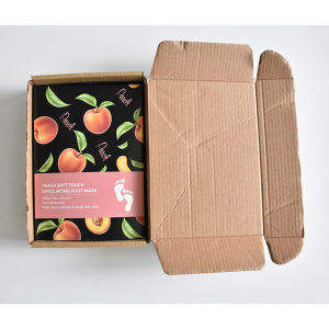 Wholesale natural organic Peach Foot Peel mask peeling nourishing exfoliating foot mask