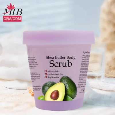 Wholesalers Shea Sugar Scrub Logo Salon Professional Scrub Gel Korea Beauty Body Scrub