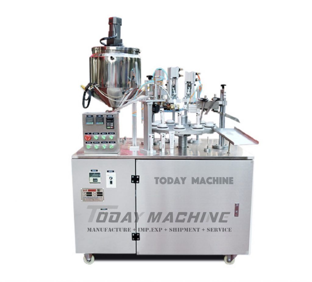 Tooth Filling Equipment Cosmetic Cream Filler Automatic Tube Sealing Machine