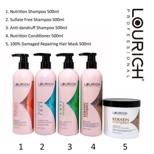 LOURICH nutrition sulfate free anti-dandruff shampoo conditioner 500ml