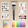 Custom Logo Private Label Single Makeup Brush Professional Vegan Powder Blush Fan Face Cosmetic Brush Factory Direct
