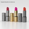 3ML Round Cute Silver Color Die-Casting Zinc Alloy Rotatable Metal Lipstick Empty Tube