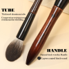 2026 24Pcs Black Blush Contour Wooden Handle Brown Bulk Private Label Luxury Vegan High Quality Professional Makeup Brush Set