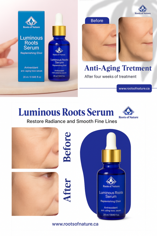 Roots of Nature Luminous Roots Serum – Antioxidant Anti-Aging Replenishing Elixir (28 ml)