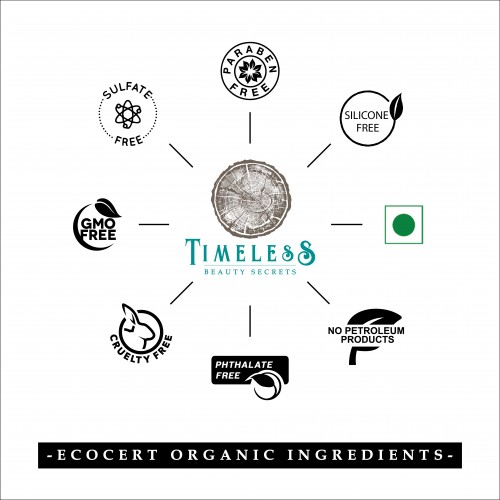 Timeless Beauty Secrets Organic Paraben Free  Skin Lightening Face Scrub For Normal to Oily Skin