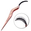 1 PC Eyelash Extension Stainless Steel Applicator Eyelash Curler Tweezers Clip Clamp Makeup Cosmetic Tool Eye