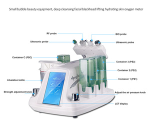 2019 New Newest Small Bubbles 4 in 1 Water Dermabrasion Facial Cleansing Machine