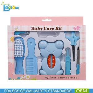 Baby Kids Nail Hair Body Care Flog Water Thermometer Grooming Kit Set