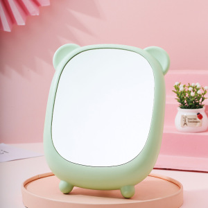 BEAUFLY Desktop rotatable makeup mirror with bracket high definition desktop cats ear Princess mirror student beauty mirror