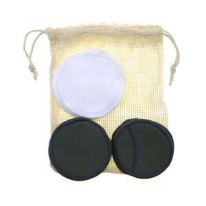 Best Selling 3 Layers Black Eco Friendly Organic Reusable Bamboo Makeup Remover Cotton Pads