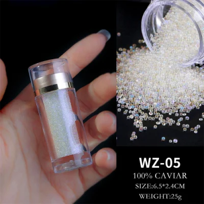 Bottled Nail Art Decorations Elf Beads Glass Microbeads Mixed Diamond Transparent Microbeads Micro Diamond