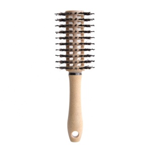 Coconut fiber brush hair biodegradable boar bristle hair brush