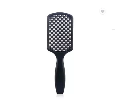 Colorful Custom Private Label Brush Hollow Grid Design Hair Brush Square Paddle Plastic Rectangle Hair Brush