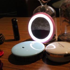 Compact Led Lighted Makeup Mirror Portable Folding Cosmetic Mirror pocket mirror for travel