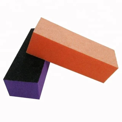 Custom EVA Sponge Nail Buffer 3 Way Nail Block 80/100/120 for Salon