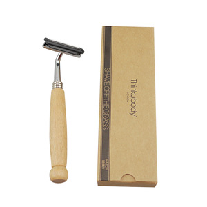 Eco-Friendly Bamboo handle Safety Razor Twin Blade wholesale