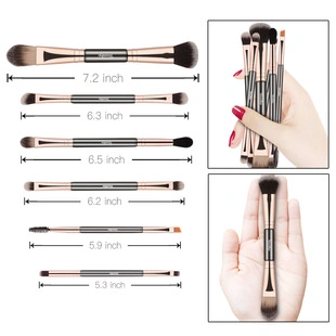 Eye Set 6 Shadow Beauty Tools 6 Double Head Makeup Brushes