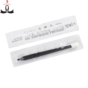 Eyebrow Microblading Tattoo 14 Curve Blade Microblading Disposable Pen Tattoo Gun Manual Pen OEM