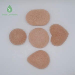 Factory Direct Private Label Natural Facial Body Exfoliating Bamboo Charcoal Bath Konjac Sponge