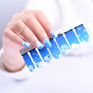 Factory Huizi Glitter color Nail Polish Sticker Nail Supplies