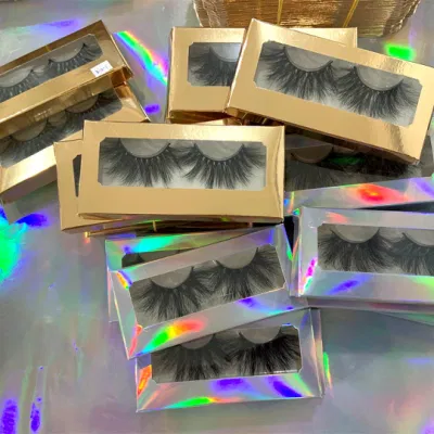 Factory Wholesale Vendor Private Label 3D Mink Lash Natural Full Strip Vegan Eyelashes with OEM Lash Box