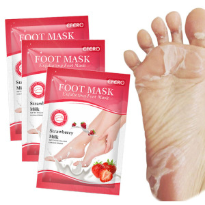 Foot Peel Mask Exfoliating Treatment Feet Skin Callus Removal nourishing exfoliating foot strawberry milk mask