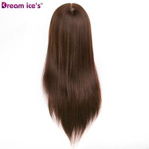 High Quality 50cm 220g Long Yaki Hair Training Head Beauty Barber Salon Equipment Training Doll Head