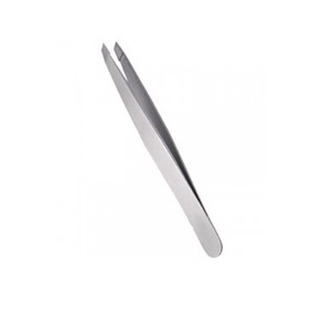 INTERWELL BR34 Custom Stainless Steel Slant Tip Eyebrow Tweezers