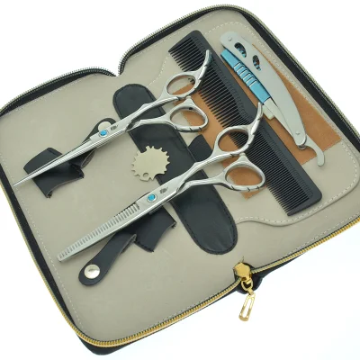 Japan 440c Hair Cutting Scissors Thinning Shears Hairdressing Scissors Set