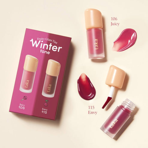 (LAKA) Fruity Glam Tint Mini Duo [#Winter-Tone Edition] 1.9g x 2