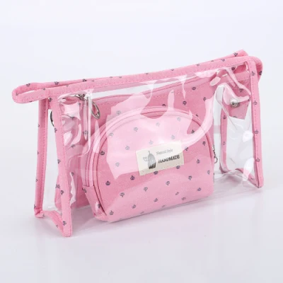 N00090 Korean Version Three-Piece for One Set Cosmetic Bag