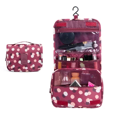 New Style Promotional Gift Set Canvas Hanging Cosmetic Makeup Bag