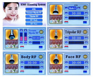 Newest hot sale rf fast vacuum cavitation kim 8 slimming system for body slimming