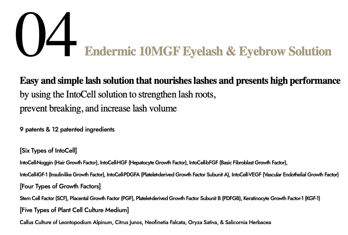 [ODEAR] Endermic 10MGF Eyelash &amp; Eyebrow Solution